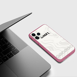 Чехол iPhone 11 Pro матовый Angel wings, цвет: 3D-малиновый — фото 2