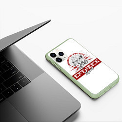Чехол iPhone 11 Pro матовый Extreme sport, цвет: 3D-салатовый — фото 2