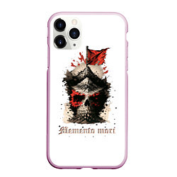 Чехол iPhone 11 Pro матовый Череп memento mori