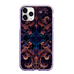 Чехол iPhone 11 Pro матовый Галактическая сказка, цвет: 3D-светло-сиреневый