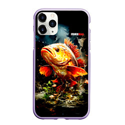 Чехол iPhone 11 Pro матовый Carp fisherman