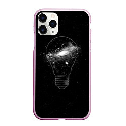 Чехол iPhone 11 Pro матовый Галактика в лампе, цвет: 3D-розовый