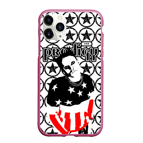 Чехол iPhone 11 Pro матовый The Prodigy Keith Flint firestarter / 3D-Малиновый – фото 1