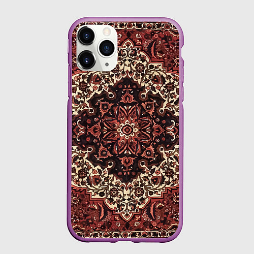 Чехол iPhone 11 Pro матовый Ковролин / 3D-Фиолетовый – фото 1