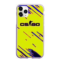 Чехол iPhone 11 Pro матовый Counter strike neon yellow