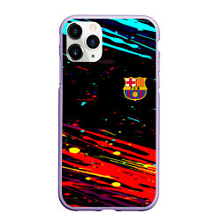 Чехол iPhone 11 Pro матовый Barcelona краски, цвет: 3D-светло-сиреневый