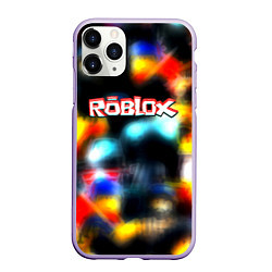 Чехол iPhone 11 Pro матовый Roblox game 2023, цвет: 3D-светло-сиреневый