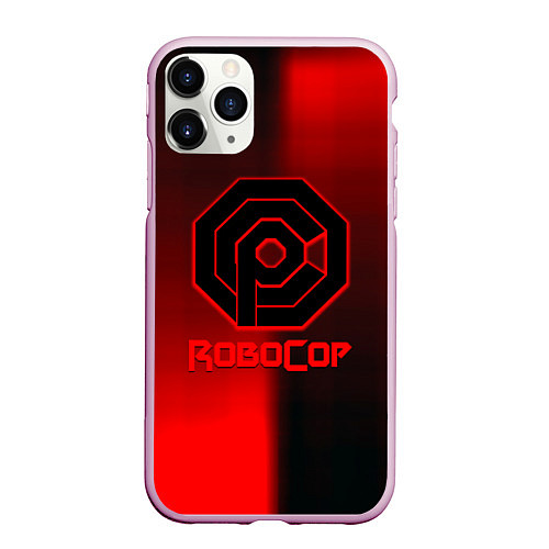 Чехол iPhone 11 Pro матовый Robocop 2023 / 3D-Розовый – фото 1