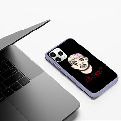 Чехол iPhone 11 Pro матовый Lil Peep rap music, цвет: 3D-светло-сиреневый — фото 2