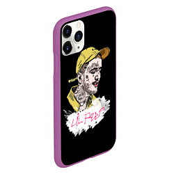 Чехол iPhone 11 Pro матовый Lil peep band steel, цвет: 3D-фиолетовый — фото 2