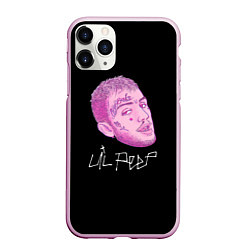 Чехол iPhone 11 Pro матовый Lil Peep rip 21, цвет: 3D-розовый