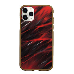 Чехол iPhone 11 Pro матовый Красный шторм