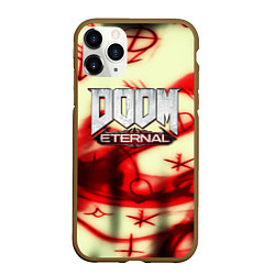 Чехол iPhone 11 Pro матовый Doom Eteranal символы марса