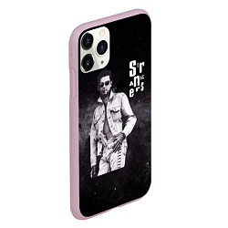 Чехол iPhone 11 Pro матовый Depeche Mode - Dave Gahan strangers pistol, цвет: 3D-розовый — фото 2