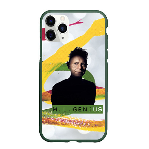 Чехол iPhone 11 Pro матовый Depeche Mode - Martin Gore VCMG / 3D-Темно-зеленый – фото 1