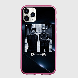Чехол iPhone 11 Pro матовый Depeche Mode - Мартин и Дэйв, цвет: 3D-малиновый