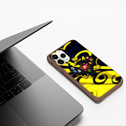 Чехол iPhone 11 Pro матовый Россия герб империи, цвет: 3D-коричневый — фото 2