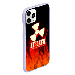 Чехол iPhone 11 Pro матовый Stalker 2 flame, цвет: 3D-светло-сиреневый — фото 2