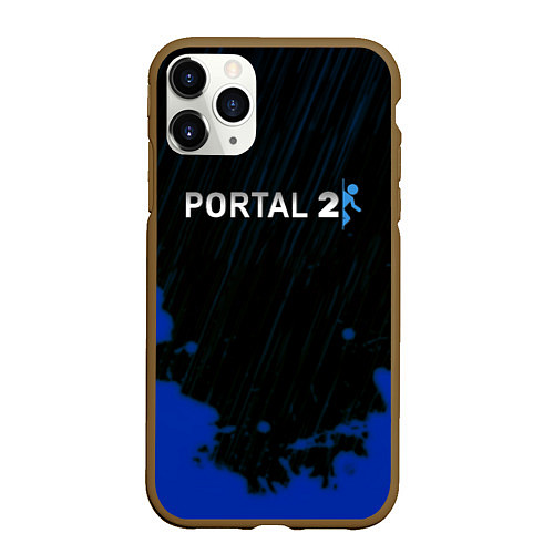 Чехол iPhone 11 Pro матовый Portal games / 3D-Коричневый – фото 1