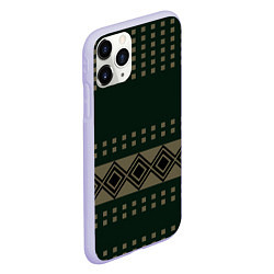 Чехол iPhone 11 Pro матовый Паттерн СССР 80 Слово пацана сериал, цвет: 3D-светло-сиреневый — фото 2