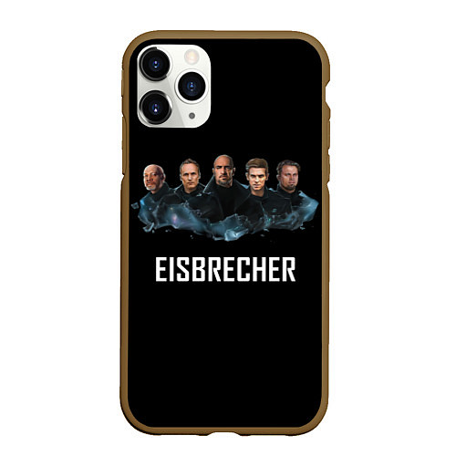 Чехол iPhone 11 Pro матовый Eisbrecher art / 3D-Коричневый – фото 1