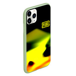 Чехол iPhone 11 Pro матовый PUBG gold abstraction steel geometry, цвет: 3D-салатовый — фото 2