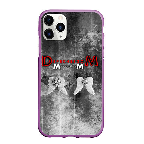 Чехол iPhone 11 Pro матовый Depeche Mode - Memento Mori gothic / 3D-Фиолетовый – фото 1