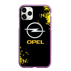 Чехол iPhone 11 Pro матовый Opel желтые краски
