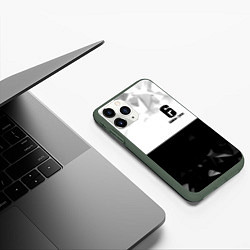 Чехол iPhone 11 Pro матовый Rainbow Six black game colletcion, цвет: 3D-темно-зеленый — фото 2