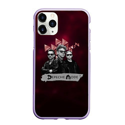 Чехол iPhone 11 Pro матовый Depeche Mode - spirit tour, цвет: 3D-светло-сиреневый