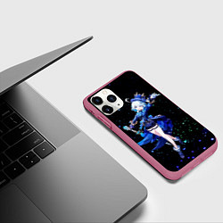 Чехол iPhone 11 Pro матовый Фурина - гидро архонт, цвет: 3D-малиновый — фото 2