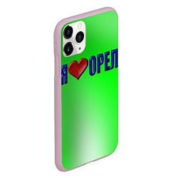 Чехол iPhone 11 Pro матовый Орел любимый город, цвет: 3D-розовый — фото 2