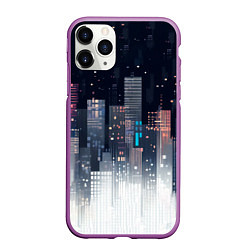 Чехол iPhone 11 Pro матовый Инверсия дня, цвет: 3D-фиолетовый