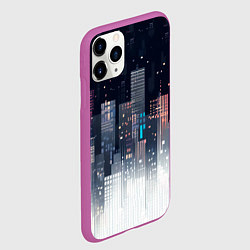 Чехол iPhone 11 Pro матовый Инверсия дня, цвет: 3D-фиолетовый — фото 2