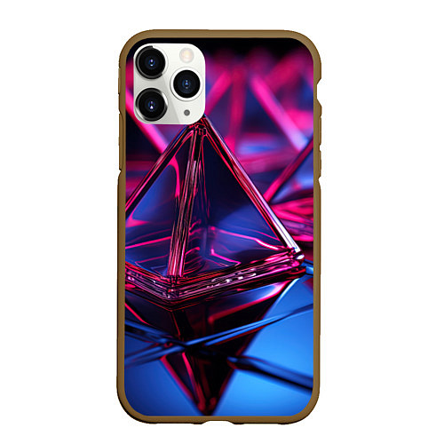 Чехол iPhone 11 Pro матовый Пространственное вдохновение / 3D-Коричневый – фото 1