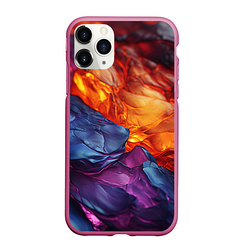 Чехол iPhone 11 Pro матовый Символическая реальность / 3D-Малиновый – фото 1