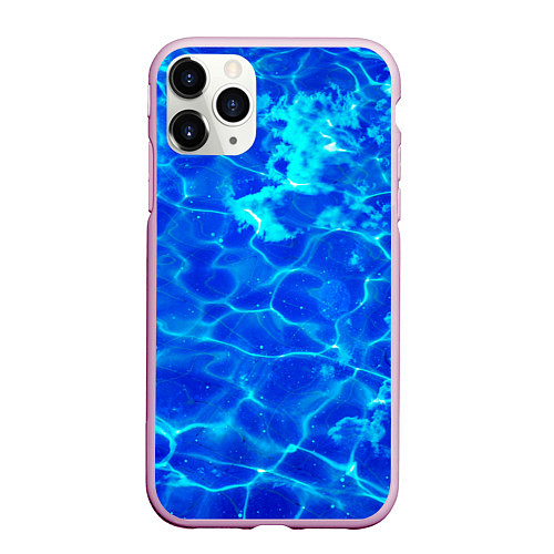 Чехол iPhone 11 Pro матовый Чистая вода океаны / 3D-Розовый – фото 1