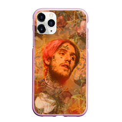 Чехол iPhone 11 Pro матовый Lil Peep розы, цвет: 3D-розовый