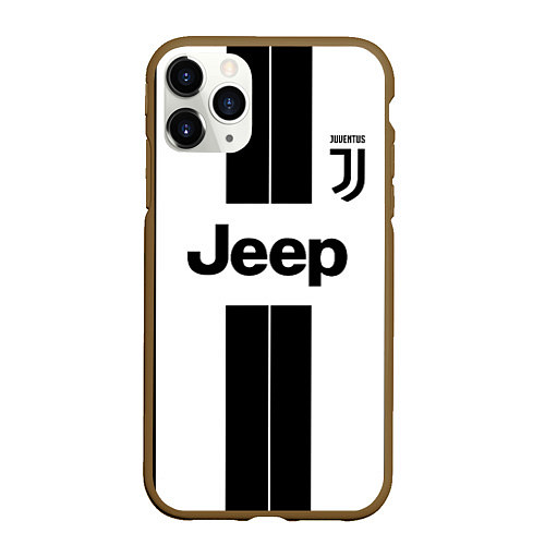 Чехол iPhone 11 Pro матовый Juventus collection / 3D-Коричневый – фото 1