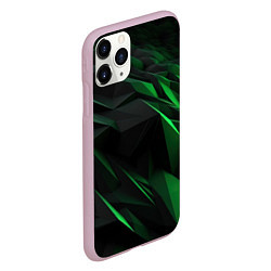 Чехол iPhone 11 Pro матовый Вихрь абстрактных линий, цвет: 3D-розовый — фото 2