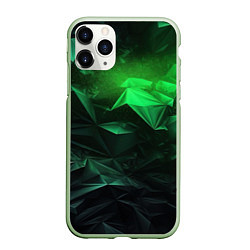 Чехол iPhone 11 Pro матовый Глубина зеленого абстракции, цвет: 3D-салатовый