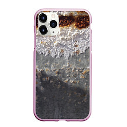 Чехол iPhone 11 Pro матовый Коррозия металла гранж текстура