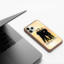 Чехол iPhone 11 Pro матовый Depeche Mode - Universe band, цвет: 3D-коричневый — фото 2