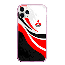 Чехол iPhone 11 Pro матовый Evo racer mitsubishi - uniform, цвет: 3D-розовый