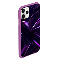 Чехол iPhone 11 Pro матовый Фиолетовый хрусталь, цвет: 3D-фиолетовый — фото 2