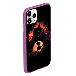 Чехол iPhone 11 Pro матовый Маргарита и Бегемот, цвет: 3D-фиолетовый — фото 2