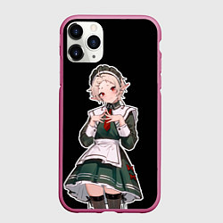 Чехол iPhone 11 Pro матовый Милая Сильфи, цвет: 3D-малиновый