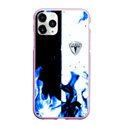 Чехол iPhone 11 Pro матовый Tesla Elon Mask fire