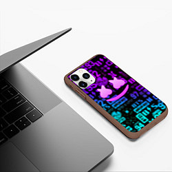 Чехол iPhone 11 Pro матовый Маршмеллоу x BTS, цвет: 3D-коричневый — фото 2