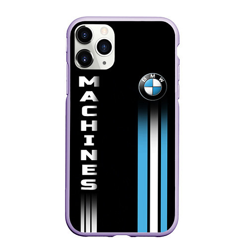 Чехол iPhone 11 Pro матовый BMW Premium / 3D-Светло-сиреневый – фото 1